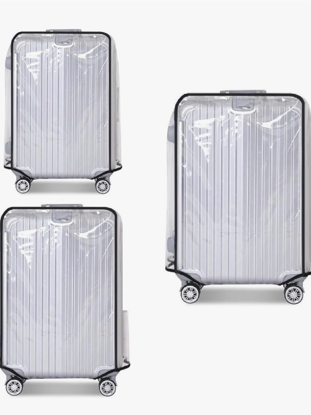 Luggage Covers - Pack of 3 that fit sizes 24, 26, and 28 inch luggage